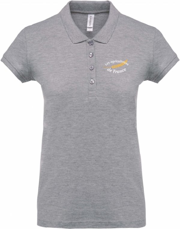 POLO FEMME GRIS AGRICULTEURS DE FRANCE