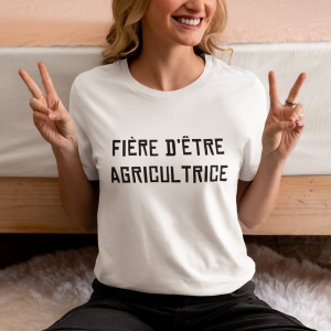 T-shirt Femme "Fière d'être agricultrice"